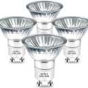 BOGAO Halogen Bulb 25 Watt GU10 120V NP5 Replacement Bulb for Candle Warmer, Scent Wax Burner, Fragrance Melt, JDR Dimmable, Warm White 2700K Pack of 4