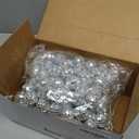 Hoolerry 200 Pcs Mirror Mini Disco Balls Ornament 1.2 Inch Mardi Gras Small Hanging Decorations Reflective Tiny Mirror Balls Ornaments for 70s 80s Disco Party, Birthday, Wedding(Silver)