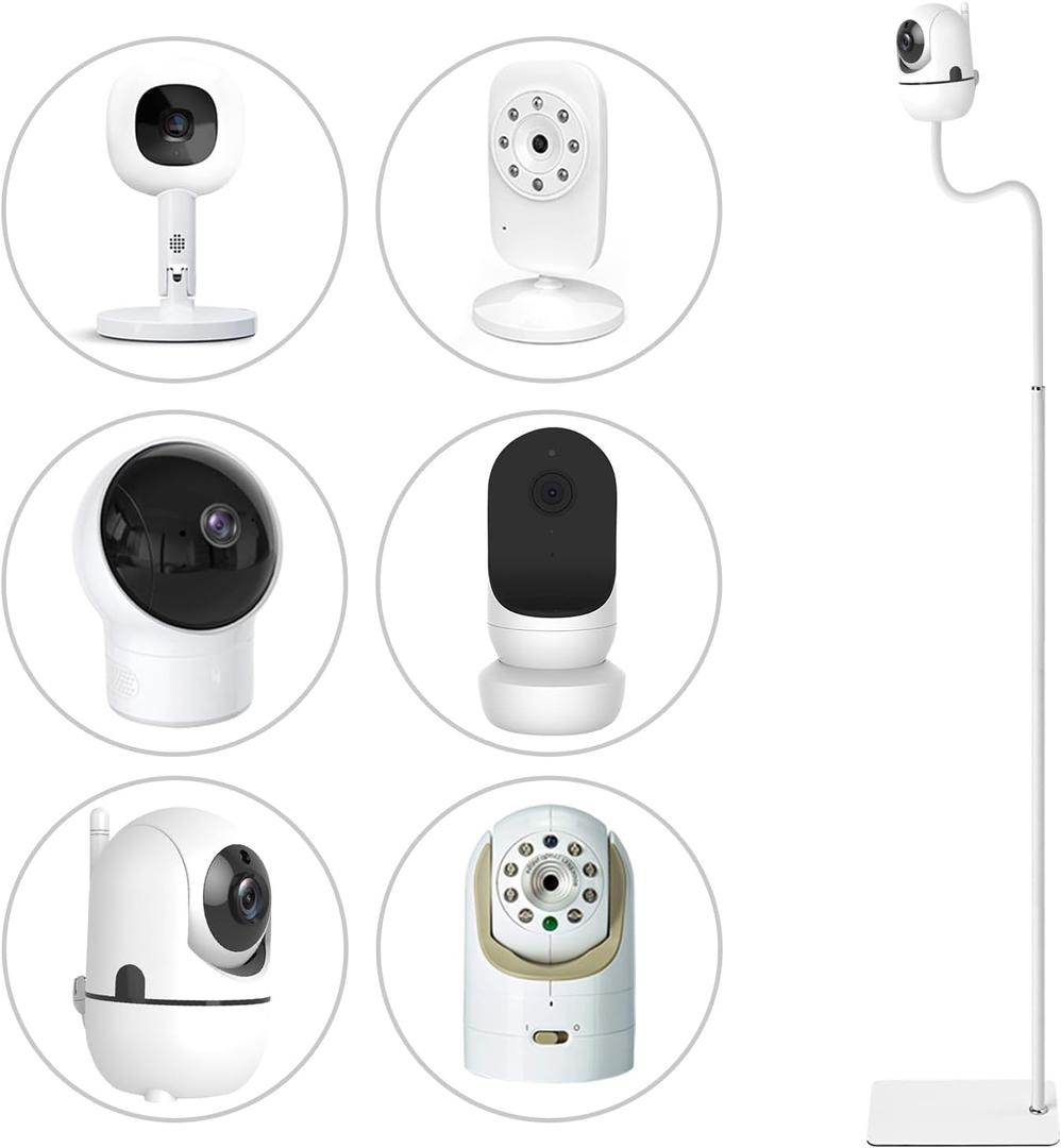 67" Adjustable Height Baby Monitor Floor Stand Holder for HelloBaby,Infant Optics DXR-8 Pro,Nanit Pro & Flex Stand,Eufy,Motorola,Owlet,Momcozy Baby Monitor Stand,Also for Cameras with 1/4 Screw Mount