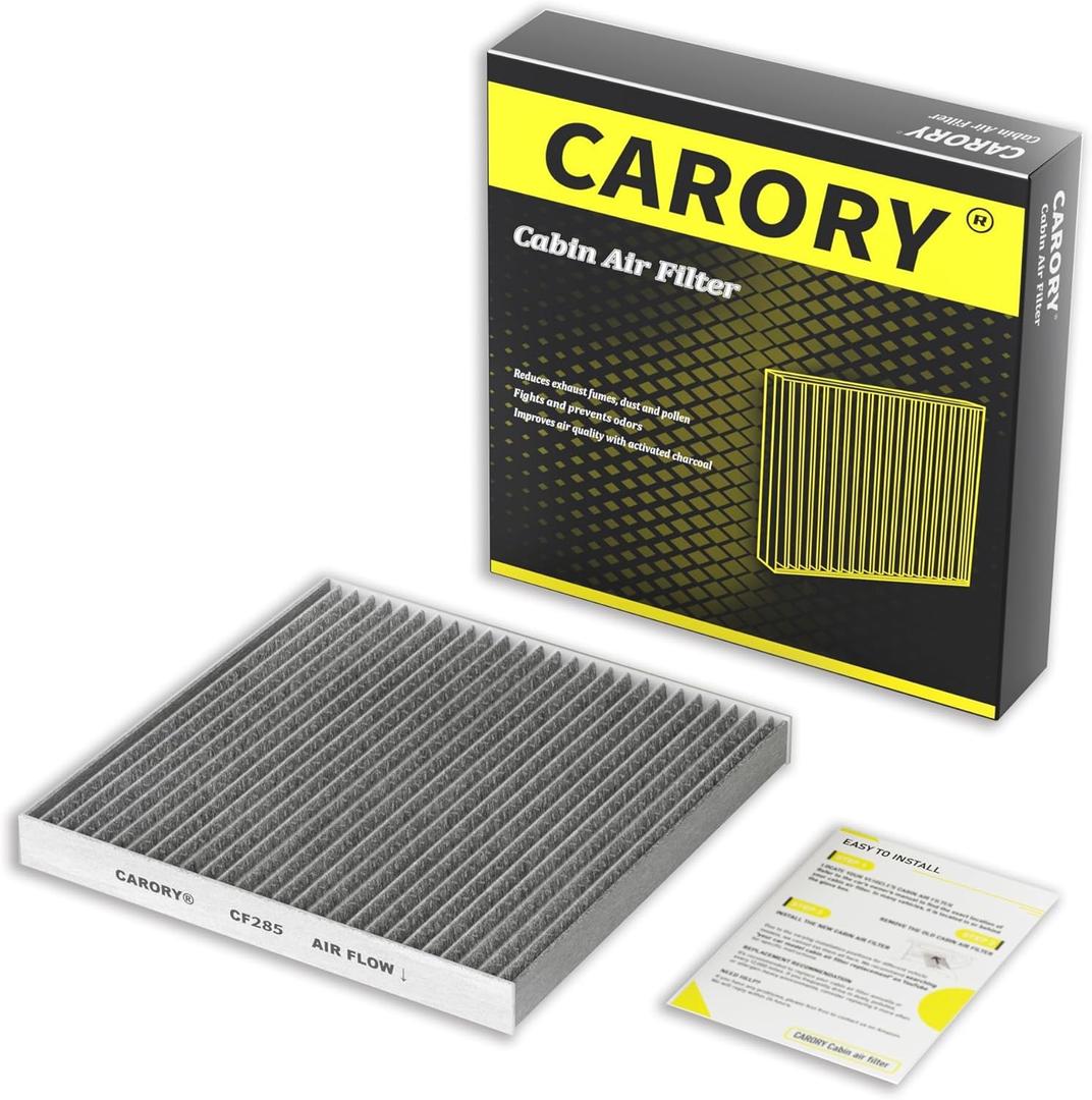 Cabin Air Filter w/Activated Carbon for Toyota Camry, Corolla, RAV4, Highlander, Lexus RX350, NX300, GX460, Subaru Legacy, Outback, Jaguar F-Pace, Land Rover Discovery, Range Rover and More