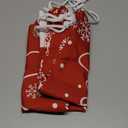 Shindel 2PCS Christmas Santa Sack, 15.9x20 Inch Santa Bag Xmas Canvas Gift Bags with Drawstring for Christmas Presents Gifts Wrap Holiday Party Supplies