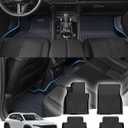 Sunsdrew Floor Mats for 2023-2025 2026 Mazda CX-50 (Not for Hybrid), All Weather Car Mats Front Rear 2 Rows Floor Liners CX50 Accessories TPE Rubber Raised Edge