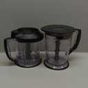 Ninja QB1004 Blender/Food Processor with 450-Watt Base, 48oz Pitcher, 16oz Chopper Bowl, and 40oz Processor Bowl for Shakes, Smoothies, and Meal Prep,Black