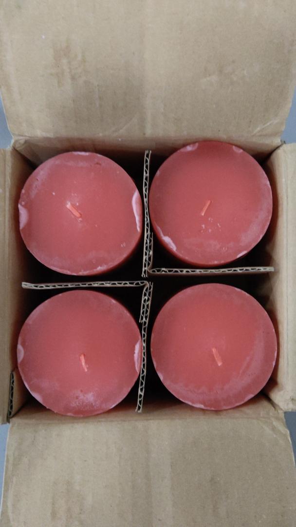 Set Of 4 Red Candles