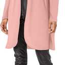 Star Vixen Women's Long Sleeve Open Front Cardigan (Large, Mauve)