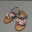 Josmo Baby Girls Sandals Floral Outdoor Open Toe Flats First Walker Toddler Girl Sandal for Summer Size 8 M