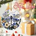 Christmas Ornaments, Dragonfly Ornament, Christmas Tree Ornaments, Xmas Decorations, Holiday Decorations, Gifts for Dragonfly Lovers, Holiday Party Gifts, and Xmas Gift Ideas