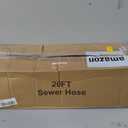 20FT RV Sewer Hose with Bayonet Fittings and 4-in-1 Adapter Elbow