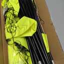 Franklin Sports Blackhawk Backyard Soccer Goal - Portable Pop Up Soccer Nets - Youth + Adult Folding Indoor + Outdoor Goals - Multiple Sizes + Colors - Perfect for Games + Practice, 12' x 6' (Optic Yellow)