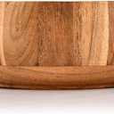Kimona Fruit Bowl Acacia Wood for Salad & Fruit, Decorative Wooden Bowl For Fruit,Dessert Platter (8" x 8" x 3")
