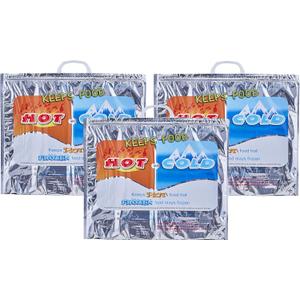 Superio Hot and Cold Insulated Bags for Food Delivery, Grocery Shopping Bags, Food Storage for Hot and Frozen Food for Travel, Disposable Cooler Bag (Medium (Meal Size))