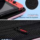 Gurgitat Carrying Case for Nintendo Switch OLED 2021/Switch 1(2017) - Cute Cartoon for Switch Travel Cases with Handle and Strap Portable Storage Carry Hard Shell for Teen Girls Boys, Heart