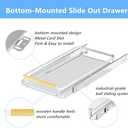 Pull Out Cabinet Organizer 2Pack, Heavy Duty Slide Out Pantry Shelves, Sliding Drawer Pantry Shelf for Kitchen, Living Room, Home, 14.16''-24.16''W x 17.3''D