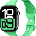 2 x STG Sport Slim Thin Narrow Silicone Bands Compatible with Apple Watch Band Ultra 3/2/1 49mm, Series 11/10 46/42mm, 9/8/7 45/41mm, SE 6/5/4 44/40mm, 3/2/1 42/38mm for Women Men (Abyss Blue)