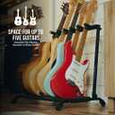 Wayfinder Collapsible Folding 5 Guitar Rack Stand for Acoustic, Electric, and Bass Guitars, Space-Saving & Convenient Storage Solution, (WF-GUITARRACK5)