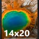 14x20 Picture Frame for Wall Display, 14x20 Black Picture Frame with Shatter Resistant Plexiglass, Stable and Sturdy 14 x 20 Poster Frame for Wall Display, Handpicked Gift Collection, 1 Pack