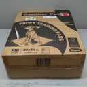 Charcoal Puppy Pads 28x34 Inches Extra Large Dog Pee Pads Odor-Control & Leak-Proof Disposable Pet Training Edge-Wrapping Thicken Potty Pad for Dogs, Cats, Rabbits (100 Pieces) (Black)