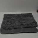 GORILLA GRIP Bath Rug Mat, Thick Soft Absorbent Chenille, Quick Dry Microfiber Mats, Rubber Backing Machine Washable Shower Floor Rugs, Bathmat Runner, Bathroom Home Decor Accessories, 24"x17", Grey