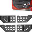 MusixiA Metal Front Door Storage Pockets for Jeep Wrangler JL JLU 4XE 2018-2025 & Gladiator JT 2020-2025, Door Storage Organizer Accessories 2PCS