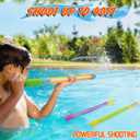 Water Gun Squirt Toys with Mesh Bag, 12 Pack Water Blaster Squirt Guns for Kids Adults, Up to 40 FT Long Range Water Soaker Pool Toys, Water Squirter for Summer Outdoor Beach Party Fun