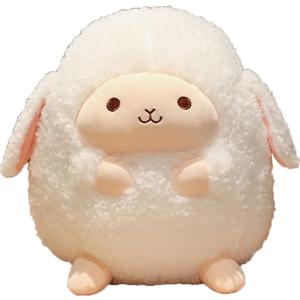 9 Inch Plush Sheep Stuffed Animal Sheep Hugging Pillow Cuddly Lamb Pillow Plushies Toy Lamb Huggable Anime Gifts for Kids and Lovers in Birthday, Valentines, Christmas, Thanksgiving Day