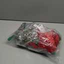 6 Pcs Small Christmas Norfolk Wreaths 15 Inch Christmas Kitchen Cabinet Mini Wreath Real Touch with Bow Ribbon Cedar Red Berry for Xmas Front Door Window Chair Fireplace Table Pillar Farmhouse Decor