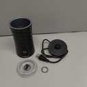 HERILIOS 4 in 1 Electric Milk Frother and Steamer with Warm Function, Black,  8 ounces 