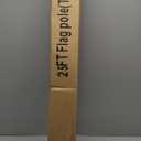 25 FT 12 Gauge Heavy Duty Flag Pole - Extra Thick Aluminum Flagpole kit with 5x3 Nylon Embroidered Flag,for Outside Yard,Outdoor,Commercial or Residential-Ground - 110MPHWind TestedGrey