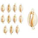 Bright Creations Charms for DIY Jewelry Making, Puka Cowrie Shells (0.7-0.8 In, 36 Pack)
