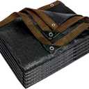 QLOFEI 18x36 FT Shade Cloth for Garden, 80-90% Sunblock Neting Cover with Grommets, Sun Screens for Patio Plants Greenhouse, Anti-UV Shade Sails for Kennel Chicken Coop Pergola Outdoor