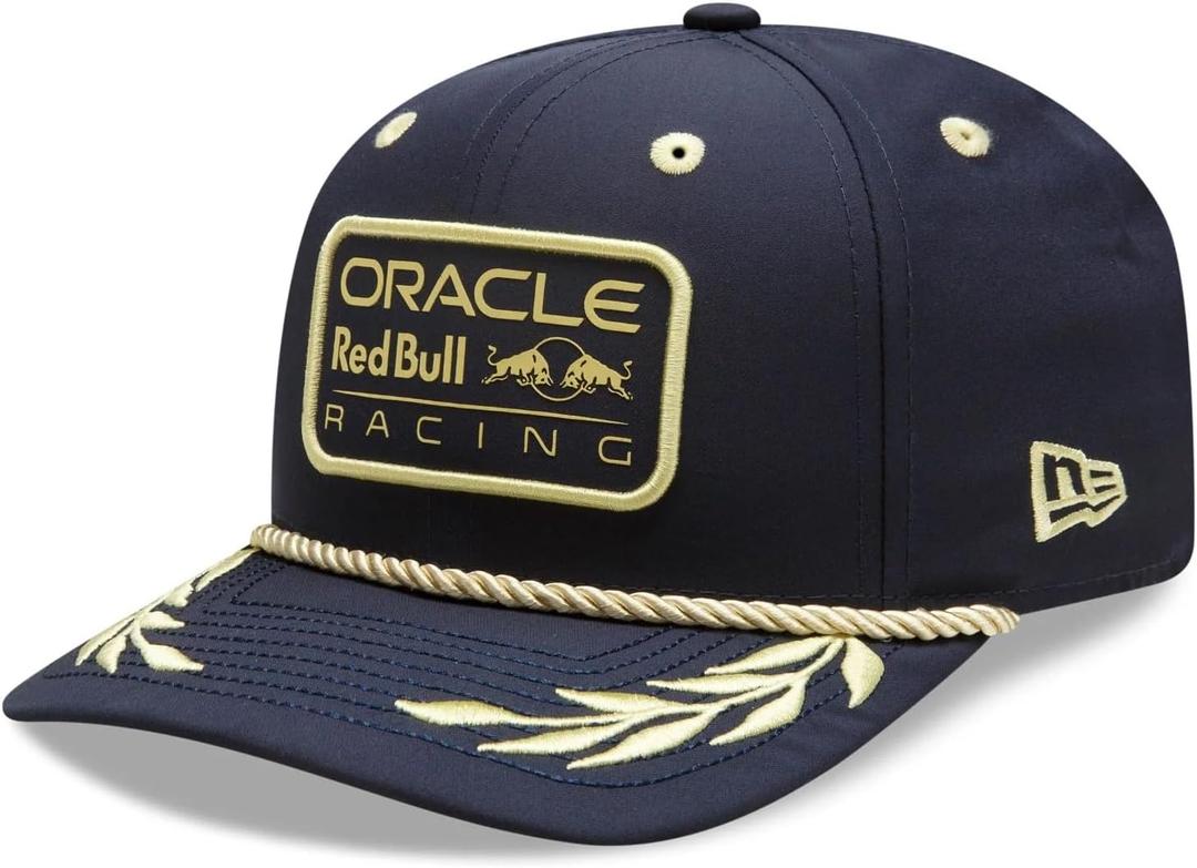 New Era 9FIFTY Flatbrim F1 Red Bull Oracle Racing World Champion Team Hat, One Size Navy