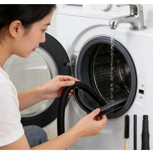 Universal Dryer Lint Vacuum Attachment,Drying Machine Exhaust,Dryer Vent Cleaner Kit Vacuum Attachment, Safe Vent Pro For Dryer (Black)