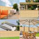 Natural Reed Fencing,Privacy Fence Bamboo-Like Reed Screen Curtain Natural Fencing for Garden,Balcony,Outdoor,Backyard Patio Decors Fence Rolls-Yellow,3FT X 13.1FT