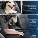 JOYTUTUS Center Console Cover for SUV Sedan, Thick Arm Rest Pad with Storage Bag Leather Middle Console Protector, 12.6" x 7.8" x 2.16"