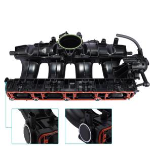 (OEM Parts) Engine Intake Manifold (2.0L L4) Assembly with MAP Sensor for Audi A3 TT, for 2008-2017 Volkswagen/VW CC Beetle EOS GTI Jetta Passat Tiguan, 06J133201BD 06J133201BH 06J133201AS