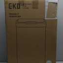 EKO Mirage-T 50 Liter / 13.2 Gallon Touchless Rectangular Motion Sensor Trash Can, Brushed Stainless Steel Finish