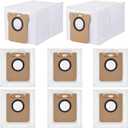 8 Pack Dust Bags Compatible With Drametech D10 Plus Z10 Pro L10 Plus Robot Vacuum Bags Self-Emptying Base Disposable Bag Accessory Parts