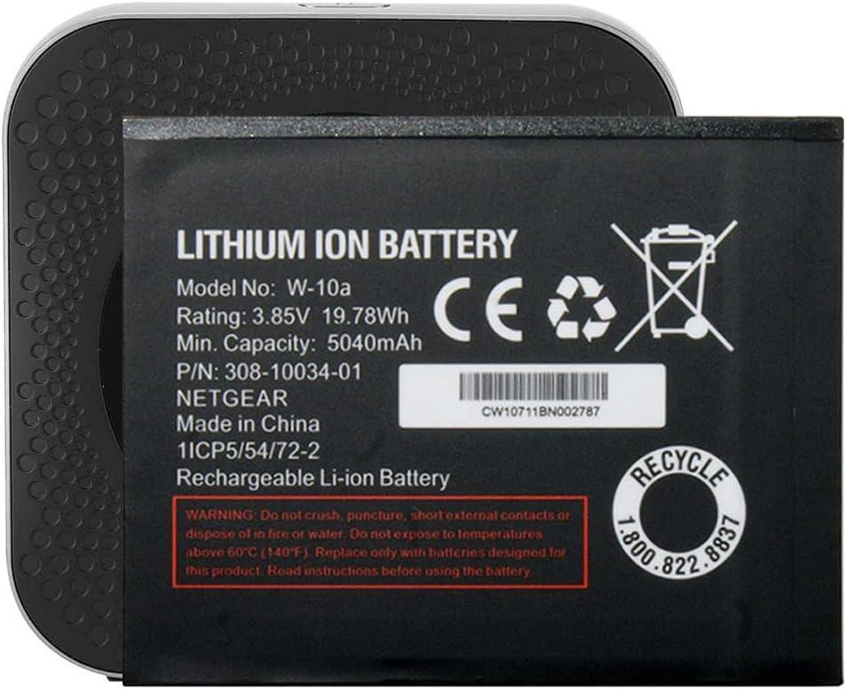 Replacement Battery W-10A W-10 for Netgear Nighthawk M1 MR1100 Mobile Router Modem Hotspot Battery W10A W10 Battery 5040mAh