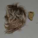 TISHINING Layered Short Blonde Pixie Wigs for White Women Dark Brown Ombre Blonde Pixie Cut Wig with Bangs Synthetic Natural Looking Daily Party Wig