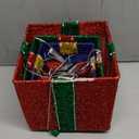 Set of 3 Christmas Lighted Gift Boxes - Pre lit Presents Christmas Boxes with Different Sizes for Holiday Indoor Outdoor Decoration (Warm White, Small)