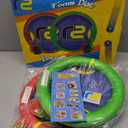 Fun Bouncy Paddle & Stringy Ball Toss & Catch Game - Easy to Use for Kids All Ages - Soft Foam Design for Safe Play Indoors or Outdoors - Also Works as Flying Disc - Great Gift Idea for Boys & Girls (Red & Green)