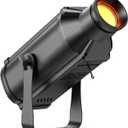 100W Profile Stage Spotlights RGB 3in1 Pinspot Lights 25 Beam Angle 3200K-5600K COB LED Uplights DMX512 Disco DJ Lights for Show