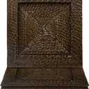 ChargeIt by Jay Square Chargers Set of 4 Decorative Service Plates for Home, Professional Fine Dining Perfect for Events & Dinner Parties -, Brown