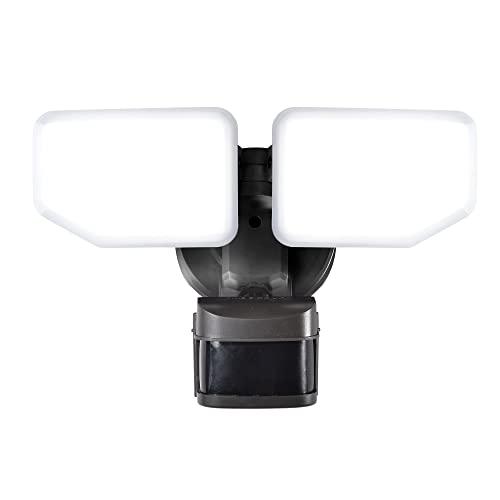 AWSENS 270 Degree 30W Integrated LED Security Lights Motion Sensor Light Outdoor, 2600 LM Motion Security Light, 5100 K, Motion Activated Flood Light for Garage, Backyard, Porch (Bronze)