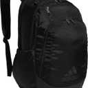 adidas Defender Sports Backpack with Shoe Compartment, Soccer Bag, Black/Black, One Size