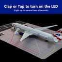 British B777 Airplane Model 1/157 Scale British B777 Model Plane with LED Lights and Airport Scene Accessories Ideal Display and Gift