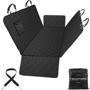 Dog Seat Cover, 100% Waterproof Hammock 600D Heavy Duty Scratch Proof Nonslip Durable Soft Pet Back Seat Covers for Cars Trucks and SUVs