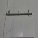 Avery Durable Clear View 3 Ring Binders, 2 Inch EZD Rings, 1 White Binder (09501)