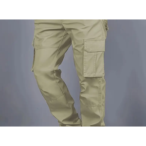 Men's Casual Cargo Pants with Multiple Pockets, Size 32-38