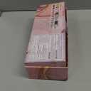 LANDOT Mini Hair Straightener Brush - Ionic Heated Straightening Brush for Frizz-Free & Smooth Styling, Compact Lightweight Dual Voltage Travel Flat Iron Comb, Black